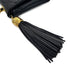 VINTAGE CHANEL MATELASSE FRINGE CHAIN SHOULDER BAG BLACK LAMB SKIN GOLD HARDWARE 90310329