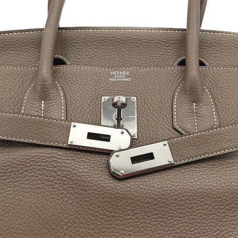 HERMES SHOULDER BIRKIN 42 ETOUPE TOGO HAND BAG □M PALLADIUM HARDWARE 90310330 - PURPOSE