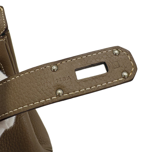 HERMES SHOULDER BIRKIN 42 ETOUPE TOGO HAND BAG □M PALLADIUM HARDWARE 90310330 - PURPOSE