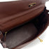 HERMES KELLY 35 RETOURNE MARRON FONCE ARDENNES HAND SHOULDER BAG 1998 SQUARE B GOLD HARDWARE 90310331 - PURPOSE