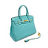 HERMES BIRKIN 30 BLUE ATOLL TOGO HAND BAG T GOLD HARDWARE 90310334 - PURPOSE