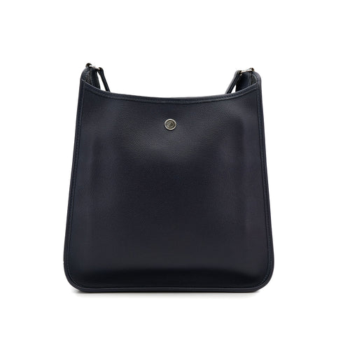 HERMES VESPA PM BLUE INDIGO VEAU EPSOM SHOULDER BAG 2004 SQUARE H PALLADIUM HARDWARE 90310337 - PURPOSE