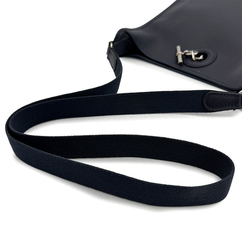 HERMES VESPA PM BLUE INDIGO VEAU EPSOM SHOULDER BAG 2004 SQUARE H PALLADIUM HARDWARE 90310337 - PURPOSE