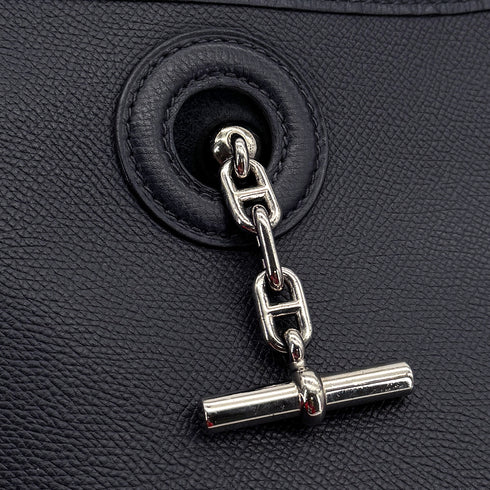 HERMES VESPA PM BLUE INDIGO VEAU EPSOM SHOULDER BAG 2004 SQUARE H PALLADIUM HARDWARE 90310337 - PURPOSE