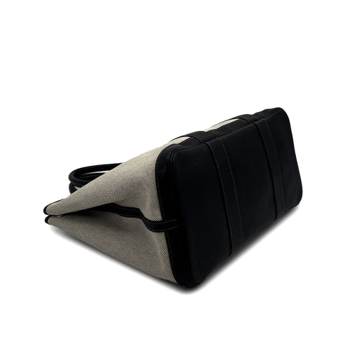 HERMES GARDEN PARTY 36 PM ECRU BLACK TOILE H TOTE BAG □J 90310339 - PURPOSE