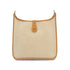 HERMES EVELYNE GM NATUREL TOILE H VEAU BARENIA SHOULDER BAG 〇Z 90310340