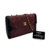 VINTAGE CHANEL MATELASSE CHAIN SHOULDER BAG BORDEAUX BLACK LAMB SKIN GOLD HARDWARE 90310341 - PURPOSE