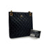 VINTAGE CHANEL PARIS LIMITED EDITION MATELASSE CHAIN SHOULDER BAG BLACK LAMB SKIN GOLD HARDWARE 90310342 - PURPOSE