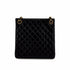 VINTAGE CHANEL PARIS LIMITED EDITION MATELASSE CHAIN SHOULDER BAG BLACK LAMB SKIN GOLD HARDWARE 90310342 - PURPOSE