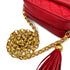 CHANEL VINTAGE COCO BALL MATELASSE BIJOU CHAIN SHOULDER BAG FRINGE RED LAMB SKIN 90310344 - PURPOSE