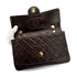 VINTAGE CHANEL MATELASSE CHAIN SHOULDER BAG BROWN LAMB SKIN GOLD HARDWARE 90310345 - PURPOSE