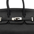 HERMES BIRKIN 25 BLACK TOGO HAND BAG 2010 SQUARE N PALLADIUM HARDWARE 90310826 - PURPOSE