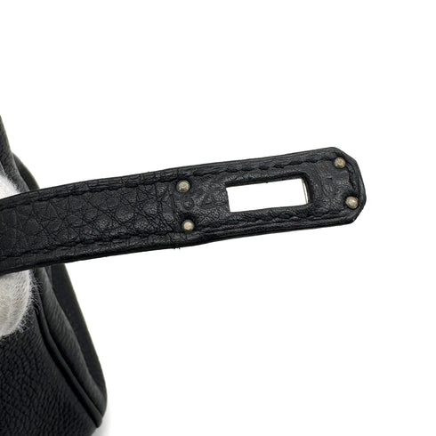 HERMES BIRKIN 25 BLACK TOGO HAND BAG 2010 SQUARE N PALLADIUM HARDWARE 90310826 - PURPOSE