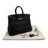 HERMES BIRKIN 25 BLACK TOGO HAND BAG 2010 SQUARE N PALLADIUM HARDWARE 90310826 - PURPOSE