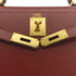 HERMES KELLY 28 SELLIER ROUGE H COUCHVEL HAND SHOULDER BAG 1998 SQUARE B GOLD HARDWARE 90310830 - PURPOSE