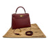 HERMES KELLY 28 SELLIER ROUGE H COUCHVEL HAND SHOULDER BAG 1998 SQUARE B GOLD HARDWARE 90310830 - PURPOSE