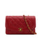 VINTAGE CHANEL DIANA SMALL CHAIN SHOULDER BAG RED CAVIAR SKIN GOLD HARDWARE 90310837