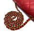 VINTAGE CHANEL DIANA SMALL CHAIN SHOULDER BAG RED CAVIAR SKIN GOLD HARDWARE 90310837