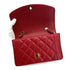 VINTAGE CHANEL DIANA SMALL CHAIN SHOULDER BAG RED CAVIAR SKIN GOLD HARDWARE 90310837