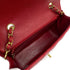 VINTAGE CHANEL DIANA SMALL CHAIN SHOULDER BAG RED CAVIAR SKIN GOLD HARDWARE 90310837