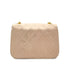 VINTAGE CHANEL MATELASSE HALF MOON BIJOU CHAIN SHOULDER BAG PINK BEIGE LAMB SKIN GOLD HARDWARE 90310838
