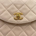 VINTAGE CHANEL MATELASSE HALF MOON BIJOU CHAIN SHOULDER BAG PINK BEIGE LAMB SKIN GOLD HARDWARE 90310838