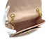VINTAGE CHANEL MATELASSE HALF MOON BIJOU CHAIN SHOULDER BAG PINK BEIGE LAMB SKIN GOLD HARDWARE 90310838