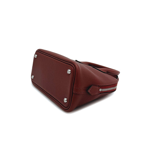 HERMES BOLIDE 1923 MINI HAND SHOULDER BAG 2024 W ROUGE SELLIER EVERCOLOR PALLADIUM HARDWARE 90311045 - PURPOSE