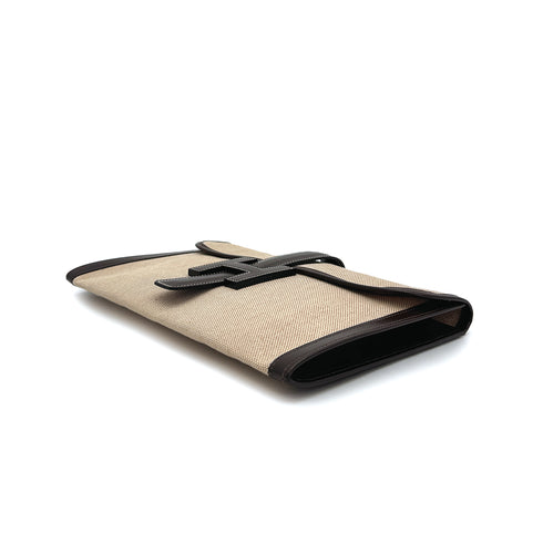 HERMÈS JIGE PM CLUTCH 1977 CIRCLE G DARK BROWN BOX CALF 90311050 - PURPOSE