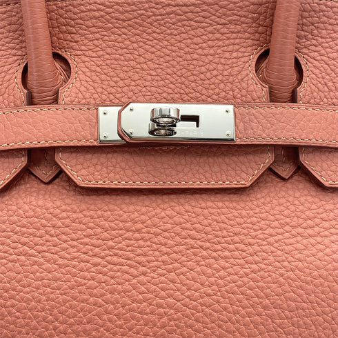 HERMES BIRKIN 30 ROSY TAURILLON CLEMENCE HAND BAG 2013 SQUARE Q PALLADIUM HARDWARE 90311053 - PURPOSE
