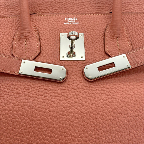 HERMES BIRKIN 30 ROSY TAURILLON CLEMENCE HAND BAG 2013 SQUARE Q PALLADIUM HARDWARE 90311053 - PURPOSE