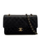 VINTAGE CHANEL CLASSIC FLAP MEDIUM CHAIN SHOULDER BAG BLACK CAVIAR SKIN GOLD HARDWARE 90311054