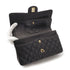 VINTAGE CHANEL CLASSIC FLAP MEDIUM CHAIN SHOULDER BAG BLACK CAVIAR SKIN GOLD HARDWARE 90311054