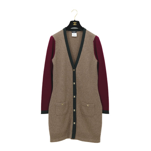 CHANEL COCOMARK TURN LOCK BUTTON CARDIGAN MULTICOLOR CASHMERE 42 P42 RTW 90311055 - PURPOSE