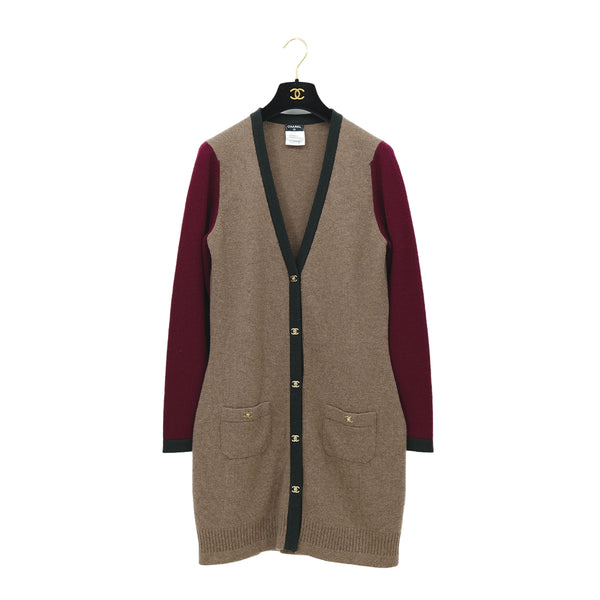 CHANEL COCOMARK TURN LOCK BUTTON CARDIGAN MULTICOLOR CASHMERE 42 P42 RTW 90311055 - PURPOSE