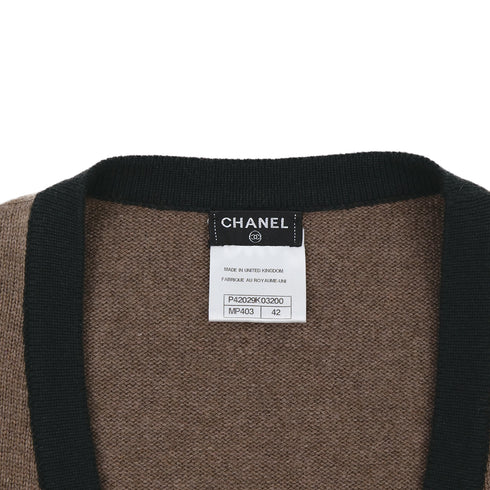 CHANEL COCOMARK TURN LOCK BUTTON CARDIGAN MULTICOLOR CASHMERE 42 P42 RTW 90311055 - PURPOSE