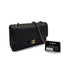 VINTAGE CHANEL CLASSIC FLAP MEDIUM CHAIN SHOULDER BAG BLACK CAVIAR SKIN GOLD HARDWARE 90311261