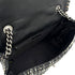 CHANEL AIRLINE HAND CHAIN SHOULDER BAG BLACK TWEED CAVIAR SKIN SILVER HARDWARE 90311263