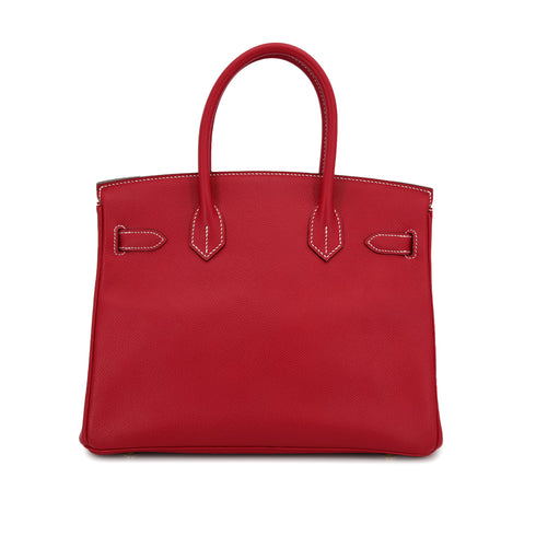 HERMES CANDY BIRKIN 30 ROUGE CASAQUE BLUE THALASSA VEAU EPSOM HAND BAG 2012 SQUARE P GOLD HARDWARE 90311264 - PURPOSE