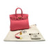 HERMES BIRKIN 25 ROSE AZALEE SWIFT HAND BAG D GOLD HARDWARE 90311292 - PURPOSE