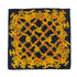 VINTAGE CHANEL SCARF COCOMARK CHAIN MOTIF GOLD BLACK SILK 90311300