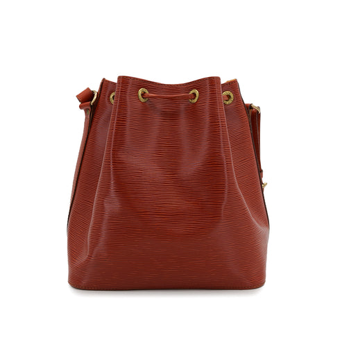 LOUIS VUITTON EPI PETIT NOE SHOULDER BAG KENYA BROWN LEATHER M44103 90312596