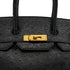 HERMES BIRKIN 35 BLACK OSTRICH HAND BAG 1995 CIRCLE Y GOLD HARDWARE 90312927