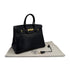 HERMES BIRKIN 35 BLACK OSTRICH HAND BAG 1995 CIRCLE Y GOLD HARDWARE 90312927