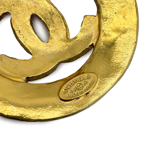 VINTAGE CHANEL NECKLACE COCOMARK GOLD ACCESSORY 94A 90313285