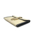 HERMES JIGE PM CLUTCH BAG ECRU GRAPHITE BISCUIT BOX CALF 2000 SQUARE D 90313411