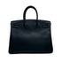 HERMES BIRKIN 35 BLUE NAVY BOX CALF HAND BAG 2003 SQUARE G PALLADIUM HARDWARE 90313537