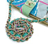 CHANEL VINTAGE MATELASSE CRUISE LINE EIFFEL TOWER CHAIN SHOULDER BAG BLUE CANVAS GOLD HARDWARE 90313665
