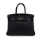 HERMES BIRKIN 30 BLACK TAURILLON CLEMENCE HAND BAG 2009 SQUARE M PALLADIUM HARDWARE 90313847