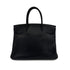 HERMES BIRKIN 30 BLACK TAURILLON CLEMENCE HAND BAG 2009 SQUARE M PALLADIUM HARDWARE 90313847